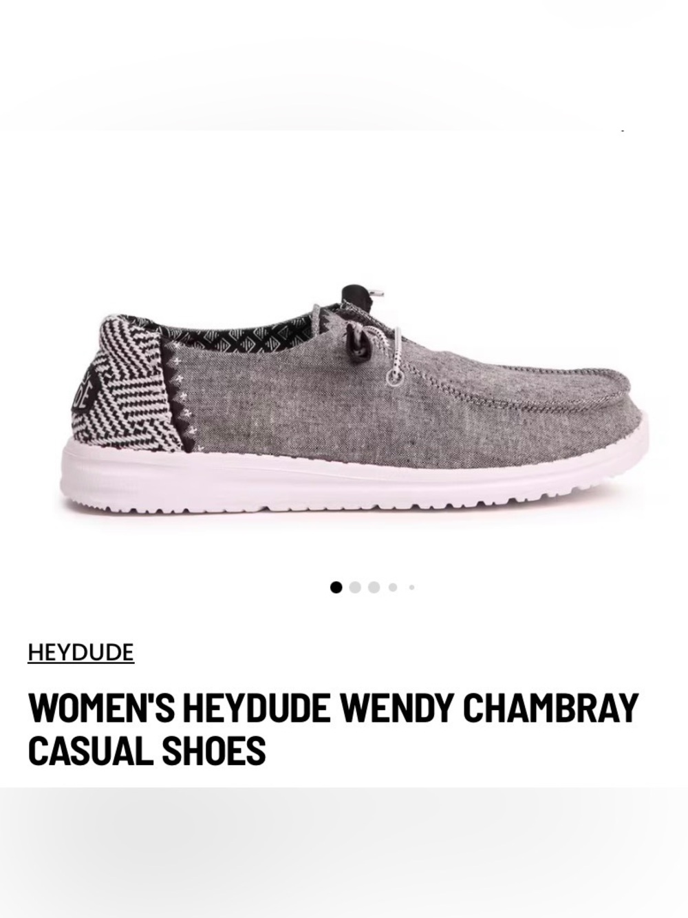 Hey Dude Women’s Wendy Chambray Size 7